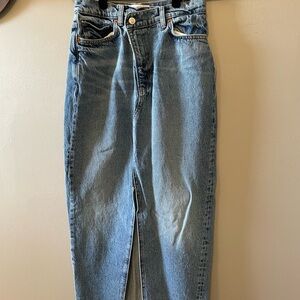 Reformation Light Blue Long Maxi Denim Skirt